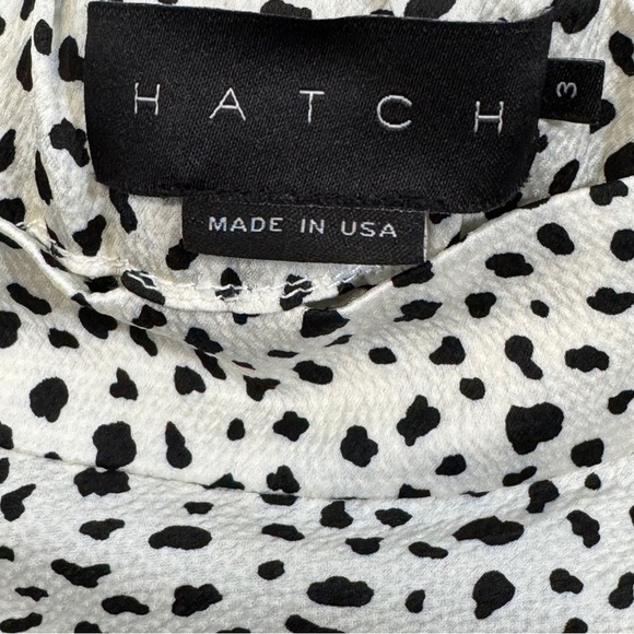 🖤 HATCH Spot Print Midi Skirt Size 3 L - XL Made in USA Flowy Pull-On - Picture 4 of 6